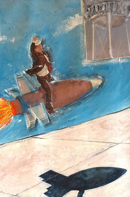 detail - Self Portrait at Epcott, Disney World Florida, October/November 2000