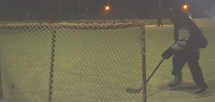 Q : where is the goalie?